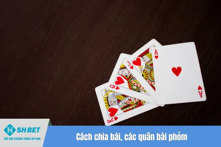 Cách chia bài, các quân bài phỏm