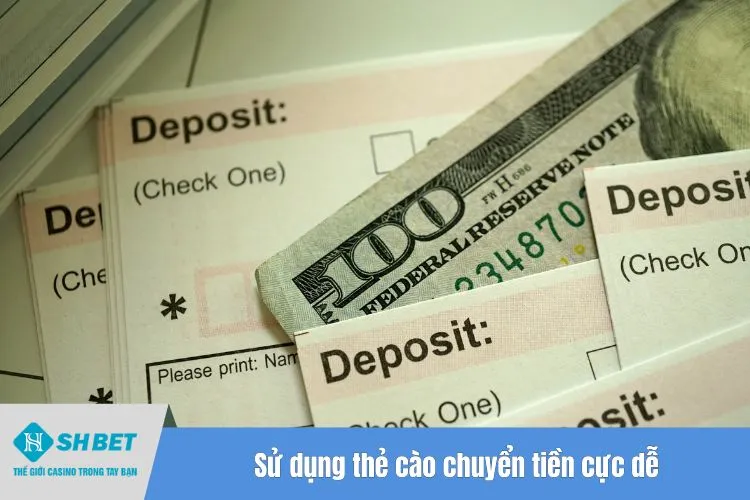 Sử dụng thẻ cào chuyển tiền cực dễ