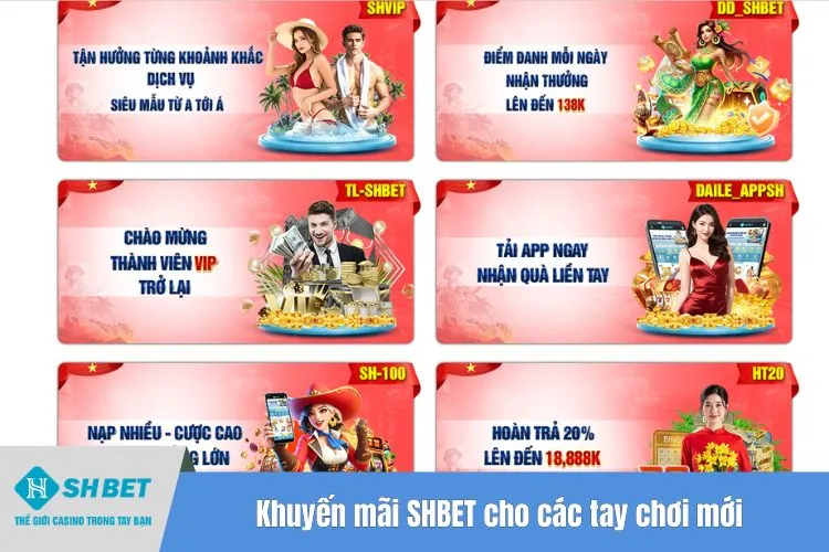 Khuyến mãi SHBET cho các tay chơi mới
