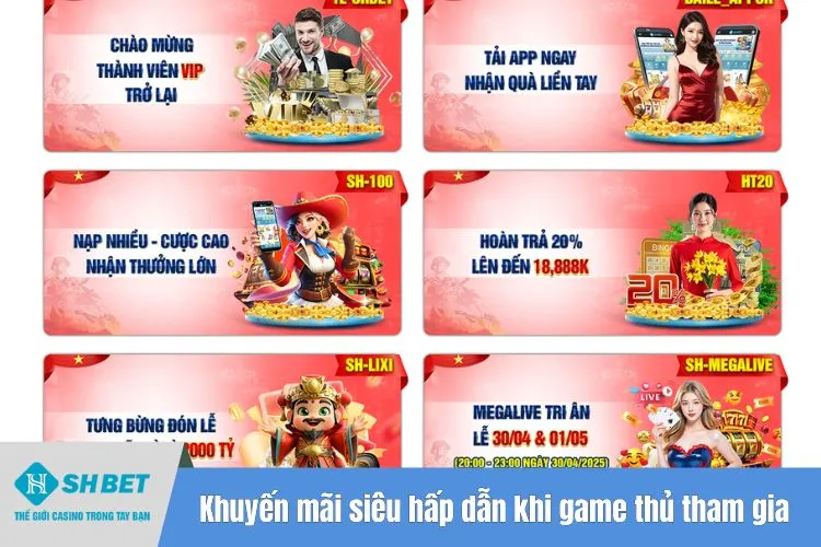 Khuyến mãi siêu hấp dẫn khi game thủ tham gia