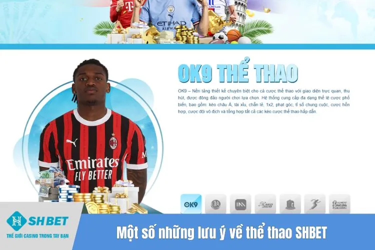 Một số những lưu ý về thể thao SHBET mà tay chơi cần quan tâm