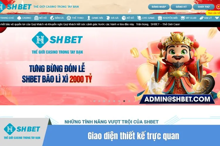 Giao diện thiết kế trực quan