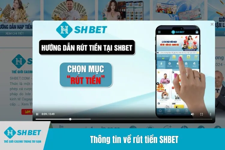 Thông tin về rút tiền SHBET