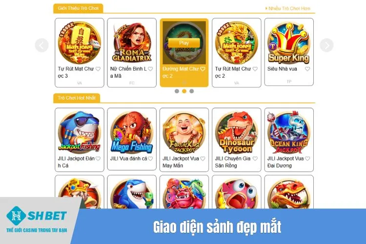 Giao diện sảnh đẹp mắt